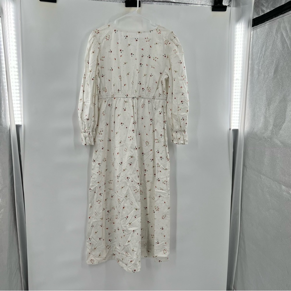 Thefashionguitar the drop long sleeve maxi dress white floral size M - Picture 12 of 12